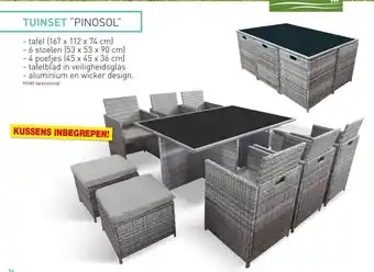 Hubo Tuinset "pinosol" (951681) aanbieding
