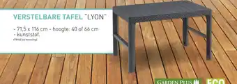 Hubo Verstelbare tafel 71,5 x 116cm "lyon" (978400) aanbieding