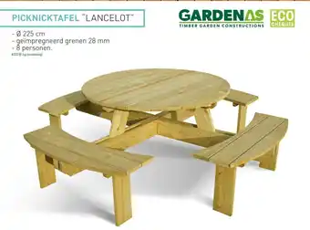 Hubo Picknicktafel "lancelot" 225cm aanbieding