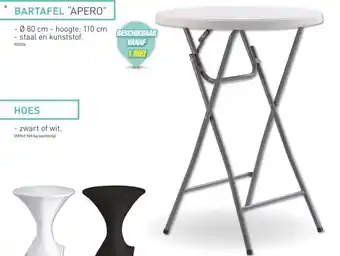 Hubo Bartafel "apero" 80cm aanbieding
