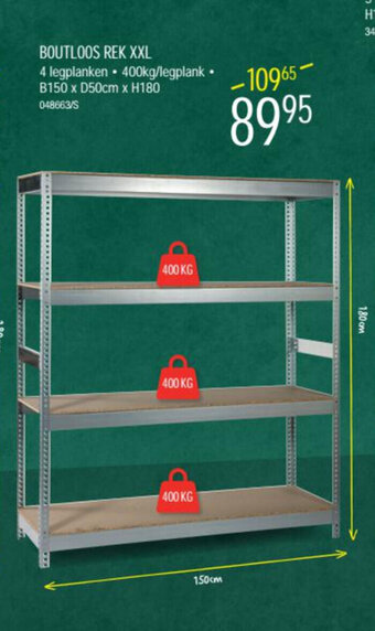 HandyHome Boutloos Rek XXL aanbieding