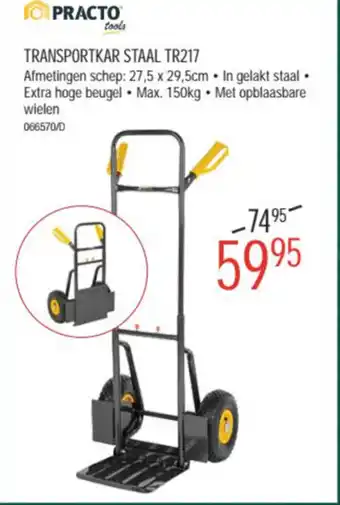 HandyHome Practo Transportkar Staal TR217 aanbieding