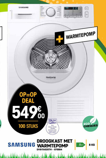 Droogkast met warmtepomp