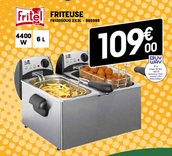 Electro Depot Friteuse fr1355duo 2x3l aanbieding