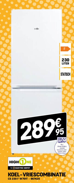 Electro Depot Koel-vriescombinatie aanbieding