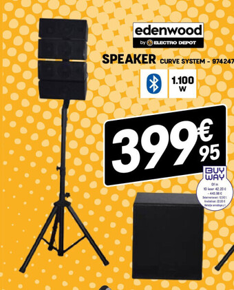 Electro Depot Speaker aanbieding