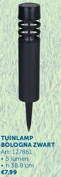 Tuinlamp bologna zwart