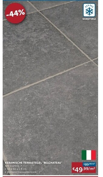 Zelfbouwmarkt Keramische terrastegel belchateau aanbieding