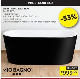 Zelfbouwmarkt Vrijstaand bad hot aanbieding