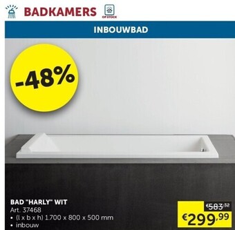 Zelfbouwmarkt Bad harly wit aanbieding