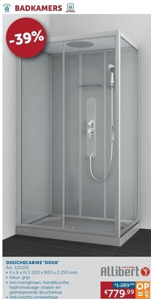 Douchecabine dova