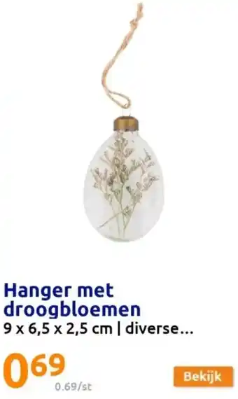 Hanger met droogbloemen