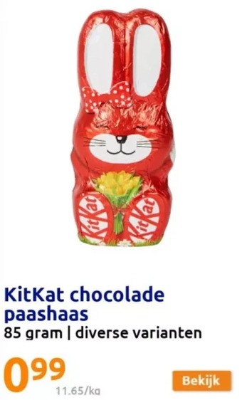 Action Kitkat chocolade daashaas aanbieding