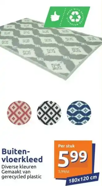 Action Buiten vloerkleed aanbieding
