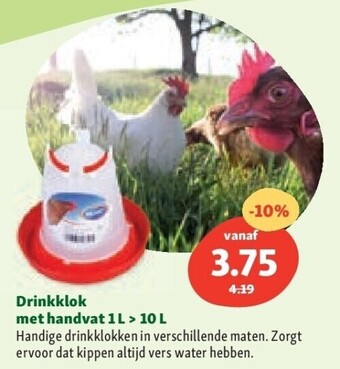 Drinkklok met handvat 1 l > 10 l