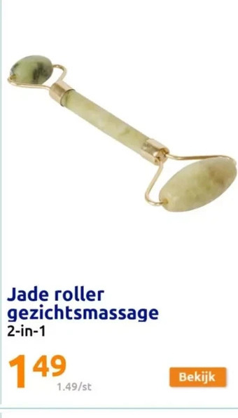 Action Jade roller gezichtsmassage aanbieding