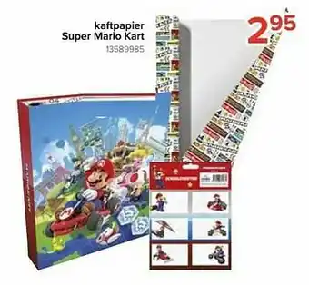 Euroshop Kaftpapier super mario kart aanbieding