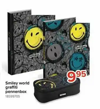 Smiley world graffiti pennenbox