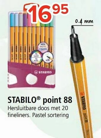 Euroshop Stabilo point 88 aanbieding