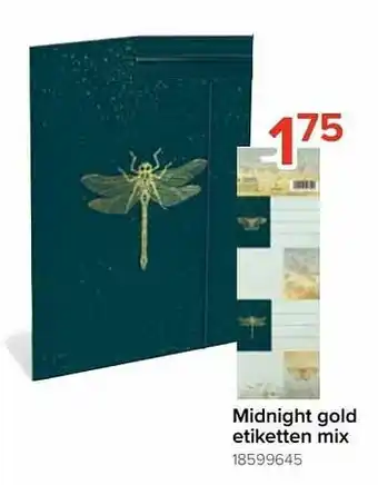 Euroshop Midnight gold etiketten mix aanbieding