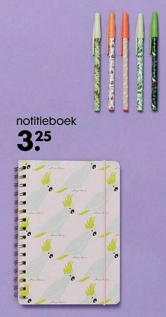 HEMA Notitieboek aanbieding