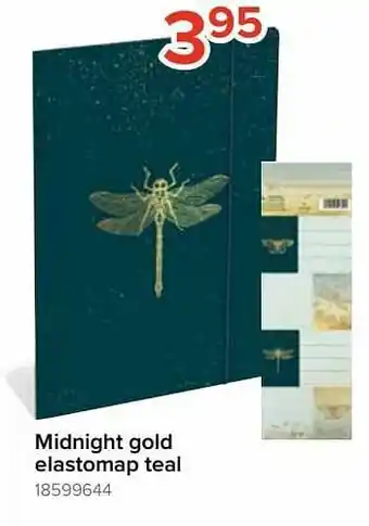 Euroshop Midnight gold elastomap teal aanbieding