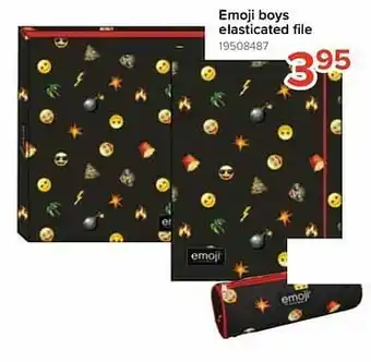 Emoji boys elasticated file
