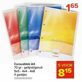 Cursusblok a4