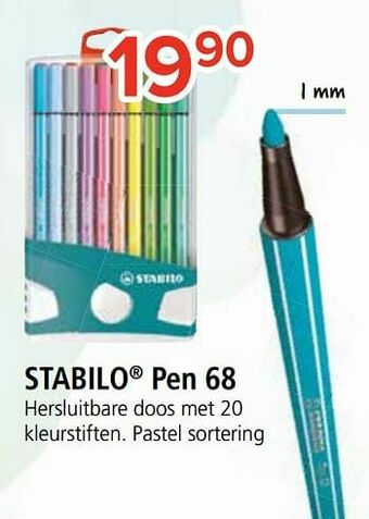 Euroshop Stabilo pen 68 aanbieding