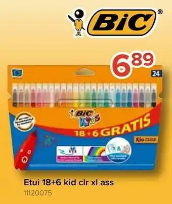 Euroshop Etui 18+6 kid clr xl ass aanbieding