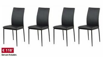 Set van 4 stoelen