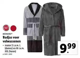 Lidl Badjas voor volwassenen aanbieding