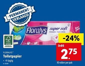 Lidl Toiletpapier aanbieding