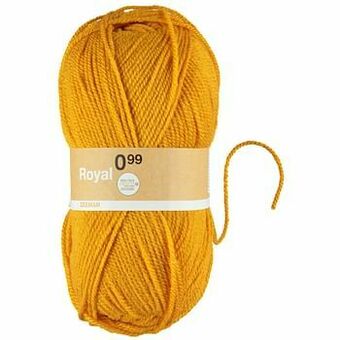 Zeeman Royal breigaren okergeel aanbieding