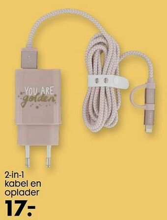 2-in-1 kabel en oplader