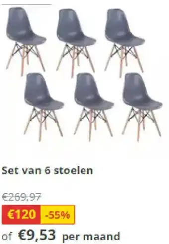 Set van 6 stoelen