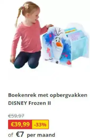 Boekenrek met opbergvakken disney frozen II