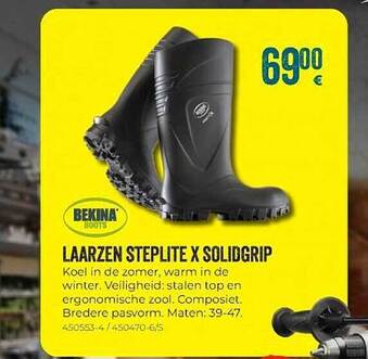 Bekina Laarzen Steplite X Solidgrip