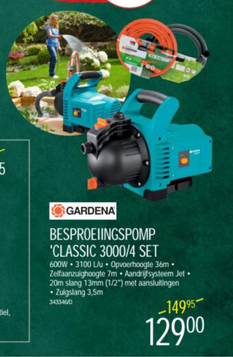 HandyHome Gardena Besproeiingspomp 'Classic 3000/4 Set aanbieding