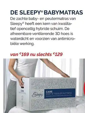 Sleepworld De Sleepy Babymatras aanbieding