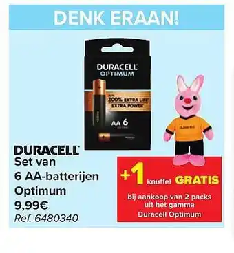 Duracell Set Van 6 Aa Batterijen Optimum