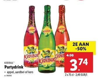 Lidl Kidibul Partydrink aanbieding