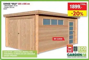 Hubo Gardenas Garage 325x505 cm aanbieding