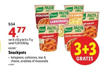 Lidl Knorr Snackpots aanbieding