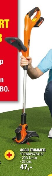 Hubo Accu trimmer aanbieding