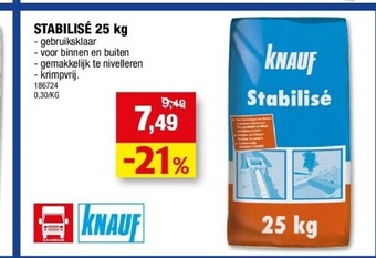 Hubo Stabilisé 25 kg aanbieding