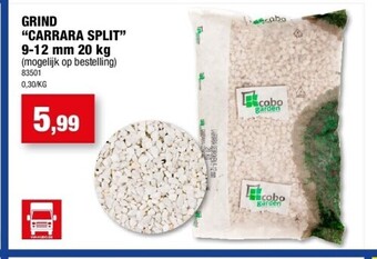 Hubo Grind “carrara split” 9-12 mm 20 kg aanbieding