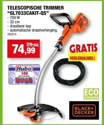 Hubo Telescopische trimmer “gl7033cakit-qs” aanbieding