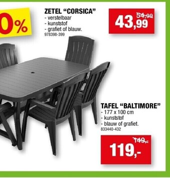 Hubo Tafel “baltimore” aanbieding