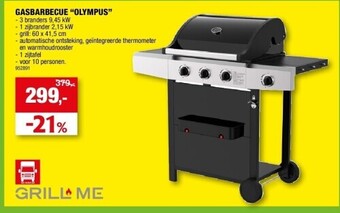 Hubo Gasbarbecue “olympus” aanbieding